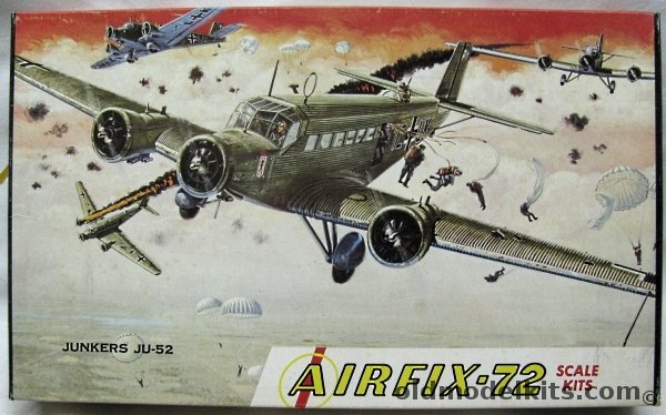 Airfix 1/72 Junkers Ju-52/3M Floats or Landing Gear Luftwaffe or Swiss - Craftmaster Issue, 3-163 plastic model kit